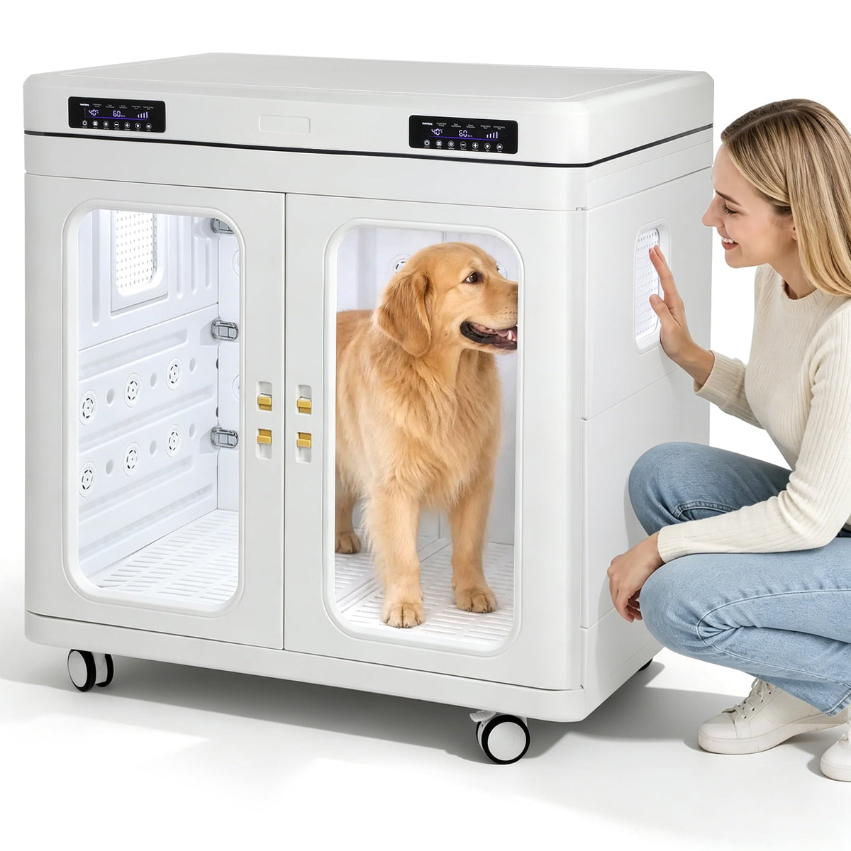 UTHCLO 430L Box for Large Gentle Dry <40dB Ultra-Quiet Professional Pet Dryer Cabin