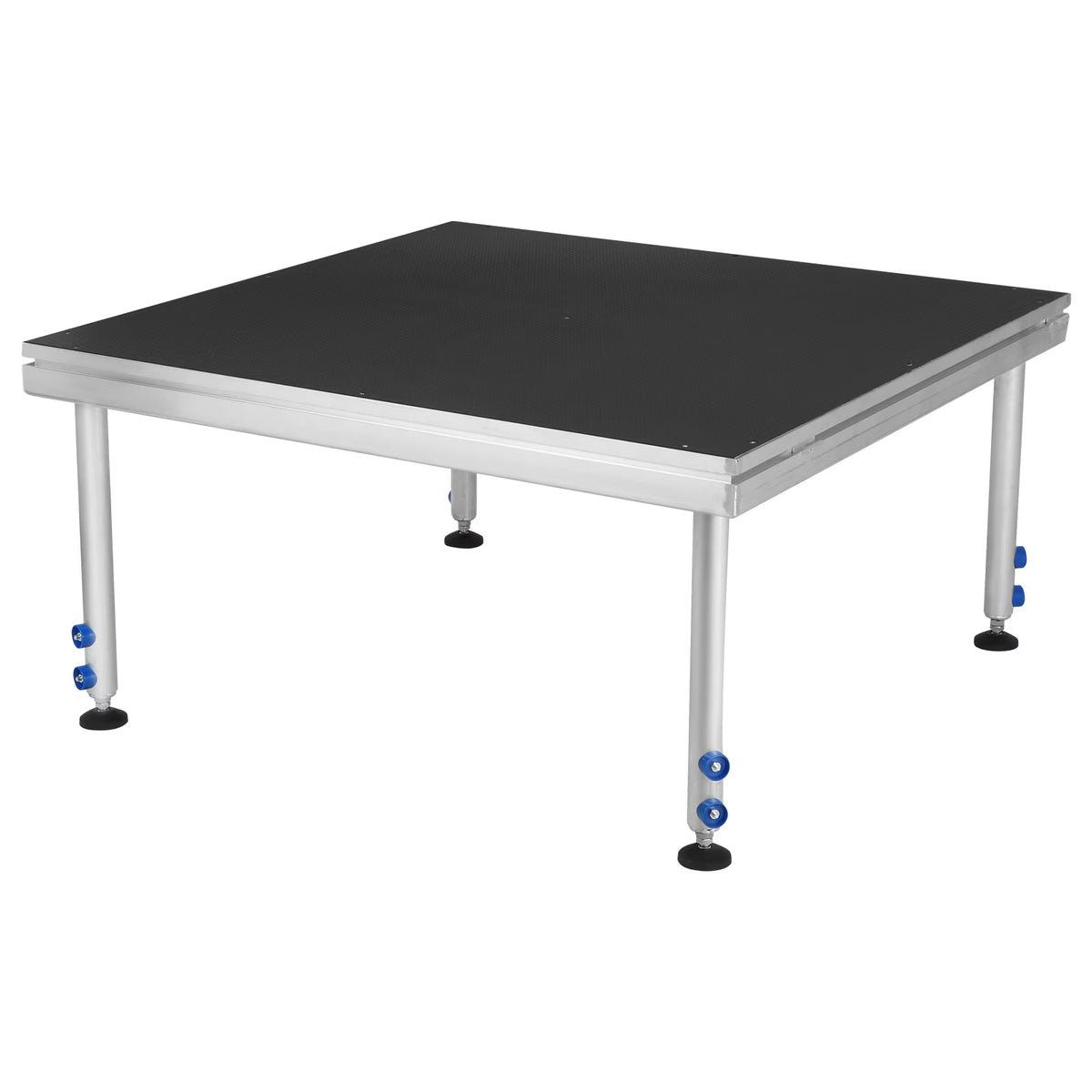 UTHCLO 4 x 4 ft Portable Stage with Height Adjustable Riser (24" -40") Platform Modular System Stage for Auditoriums Concerts Bars Aluminum