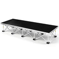 UTHCLO Folding Portable Stage stairs One-Level Staircase for 16" High Stage | 8" High Risers
