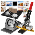 UTHCLO 2x2in Square Photo Magnet Maker Machine DIY Fridge Magnets Making Kit, Includes Press + Paper Cutter + 200set Materials Black